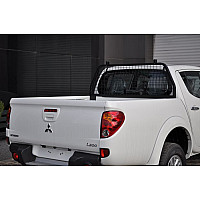 Pickup Rear window guard, rollbar SEPARATOR 40x40cm 2mm profile MITSUBISHI L200 (2015-2018), FIAT FULLBACK 2016+ _ car / accessories
